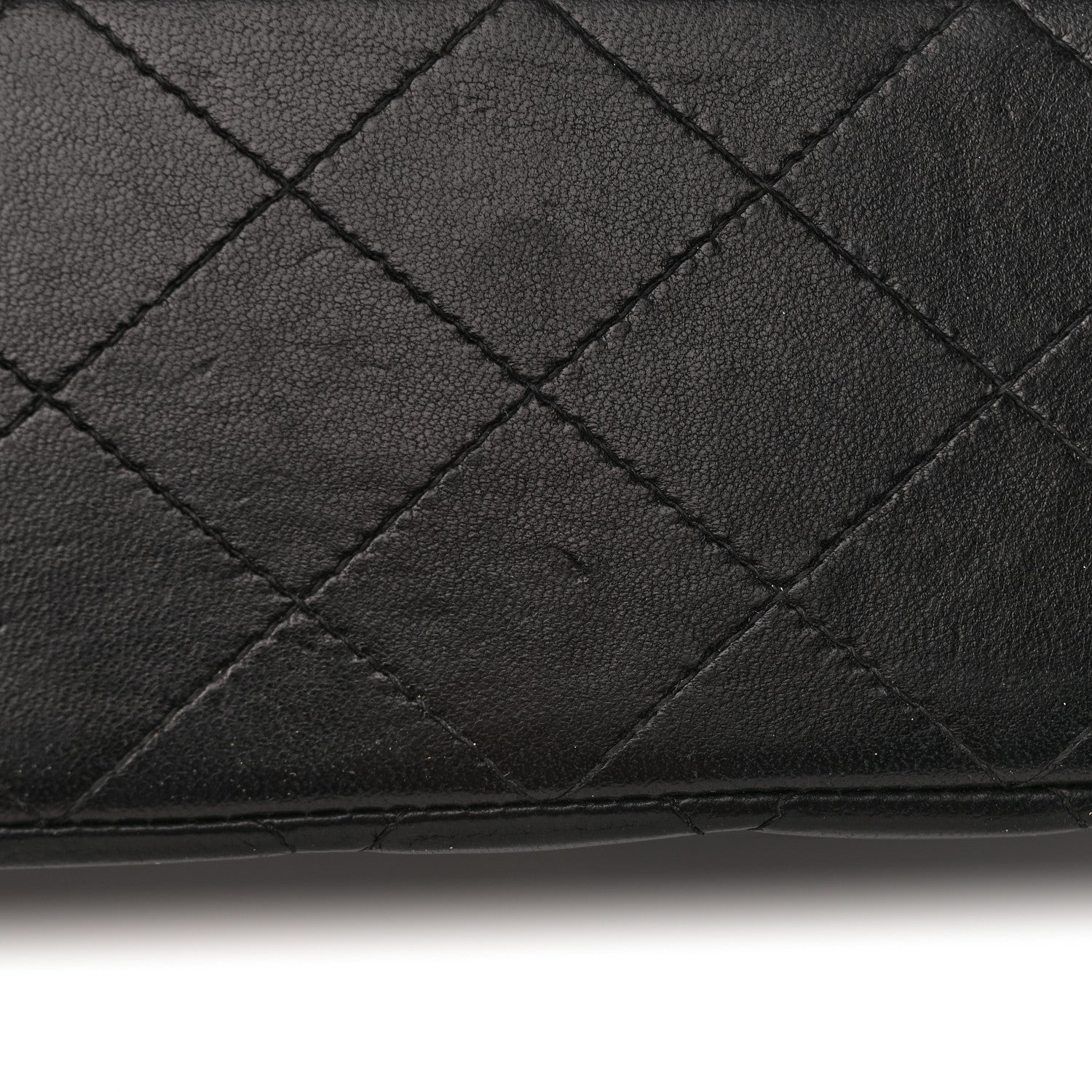 Chanel Lambskin Quilted Medium Double Flap Black 14 of 15