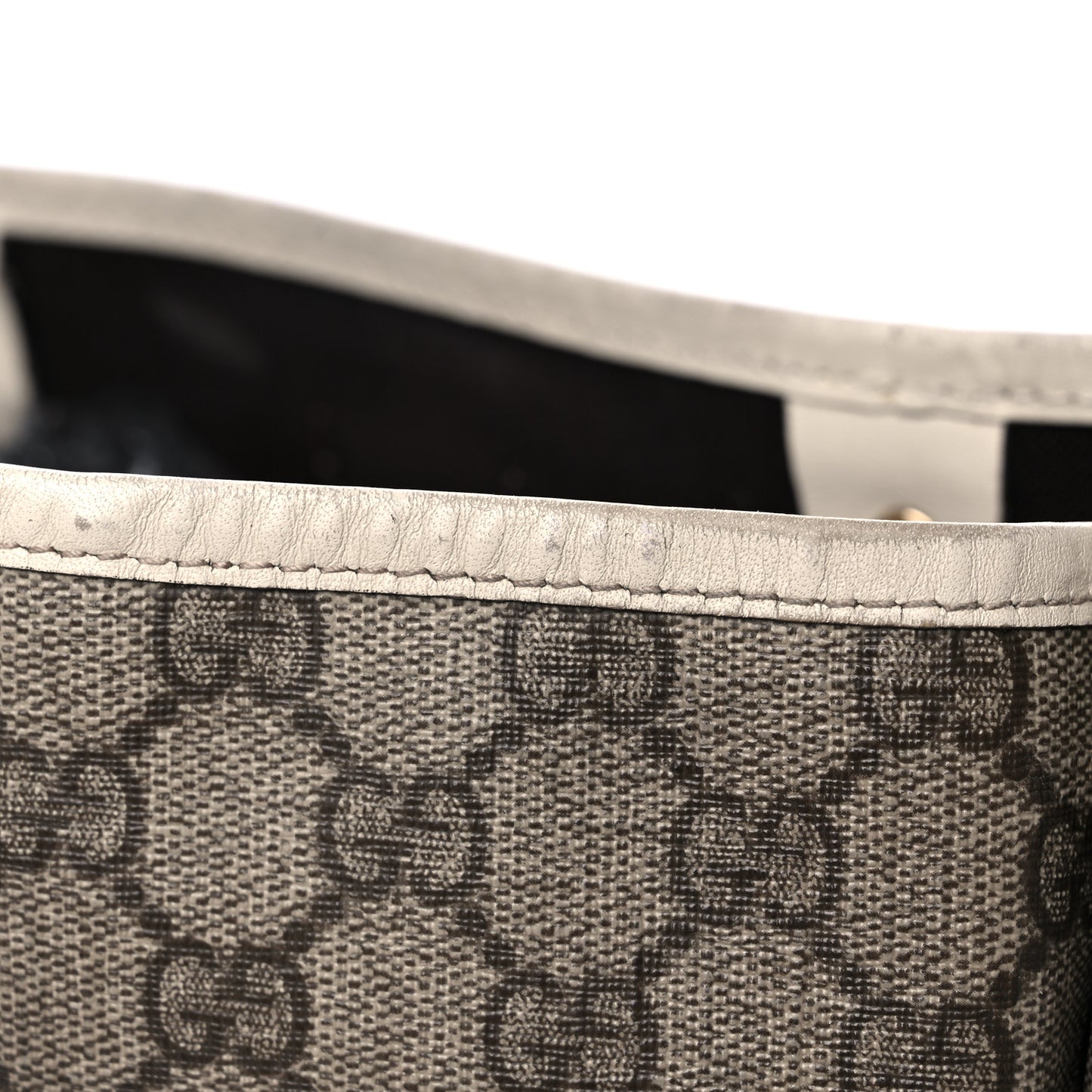 GG Plus Monogram Joy Vertical Tote Off White