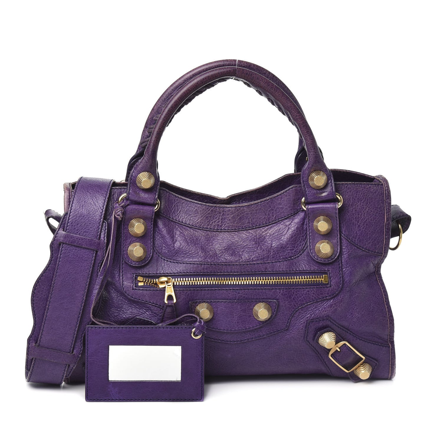 Agneau Giant 21 Gold Hardware City Dark Violet