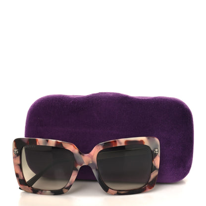 Gucci Acetate Squared Frame Sunglasses GG0216SA Multicolor Pink 8 of 8