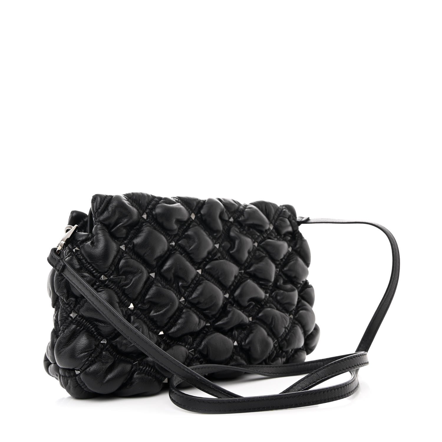 Valentino Garavani Nappa Spikeme Clutch Black 3 of 9