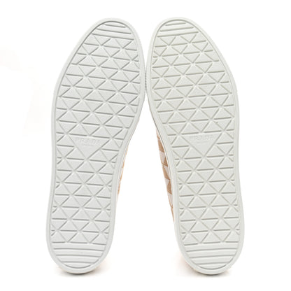 Prada Jacquard Trianglolo Symbole Embroidered Metal Triangle Logo Slip On Sneakers 38 Corda Talco 6 of 10