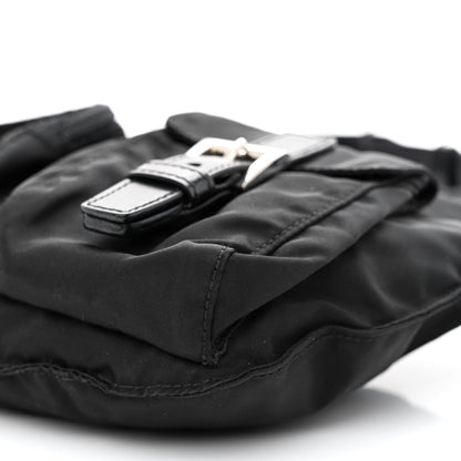 Prada Tessuto Nylon Soft Calfskin Sling Belt Bag Black 10 of 16