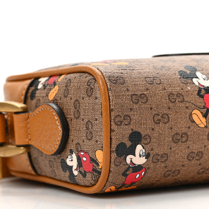 Gucci X DISNEY Mini Vintage GG Supreme Monogram Mickey Mouse Shoulder Bag Beige Vintage Sun Oil 8 of 9