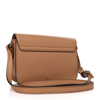 Versace Grained Calfskin La Medusa Flap Shoulder Bag Brown 3 of 8