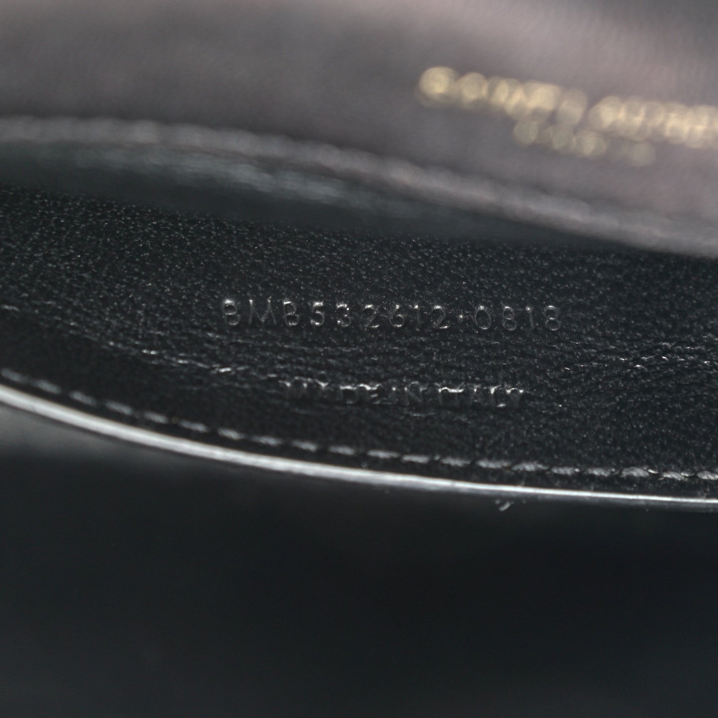 Patent Calfskin Matelasse Monogram Medium Vicky Chain Bag Black