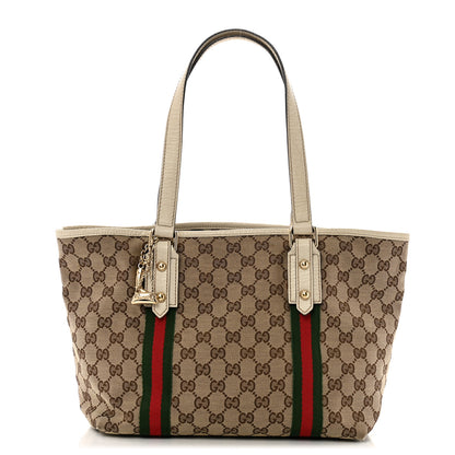 Gucci Monogram Medium Jolicoeur Tote White 1 of 17