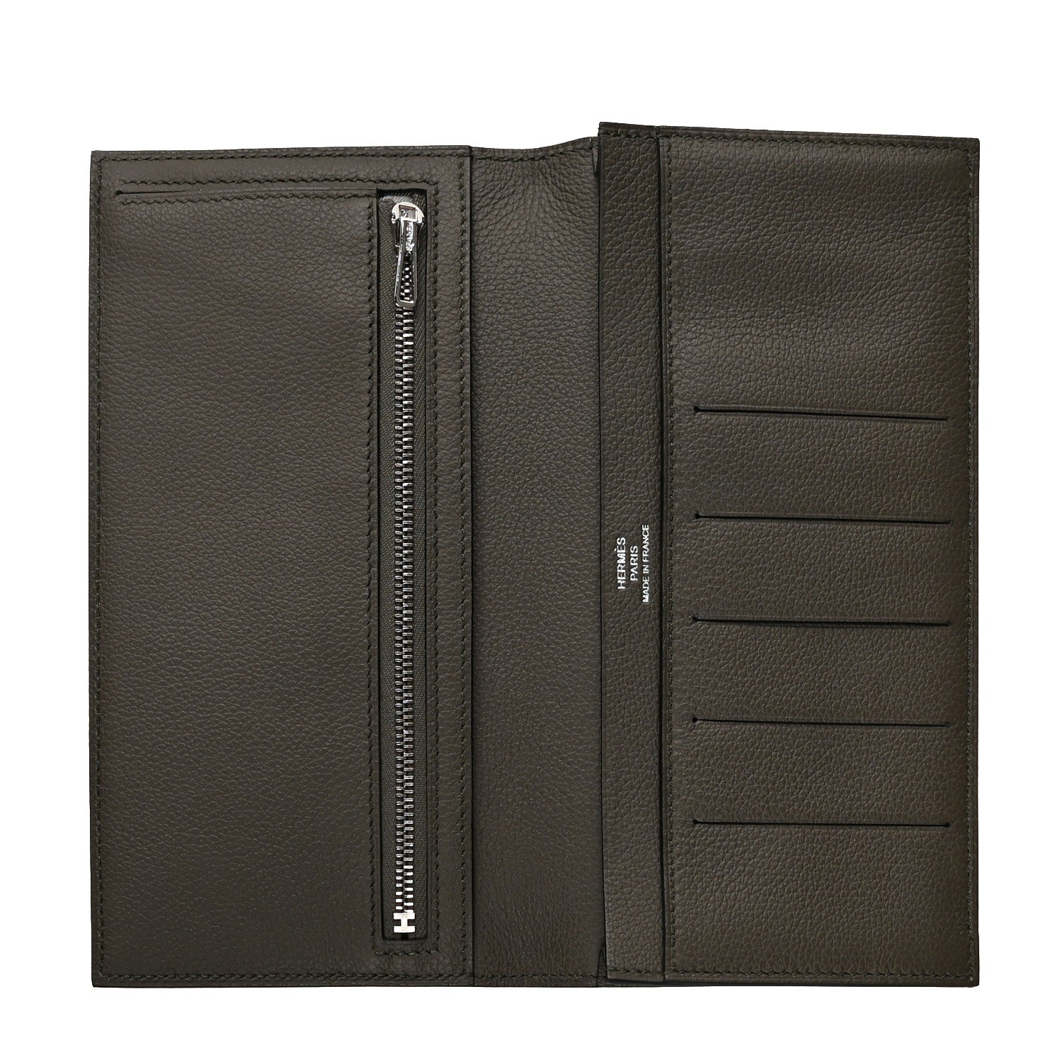 Hermes Evercolor Citizen Twill Long Wallet Vert De Gris 5 of 7