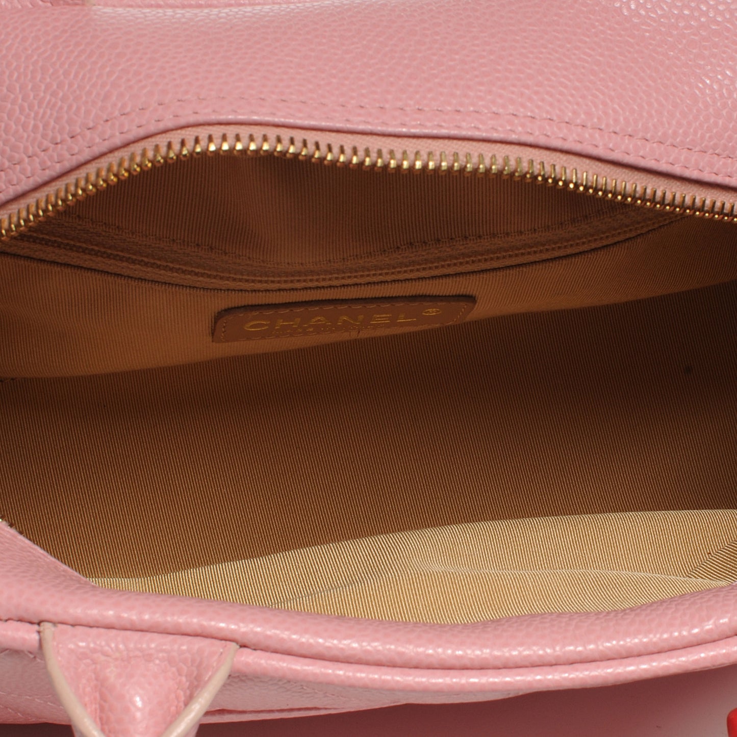 Caviar Quilted Small Bowler Pink