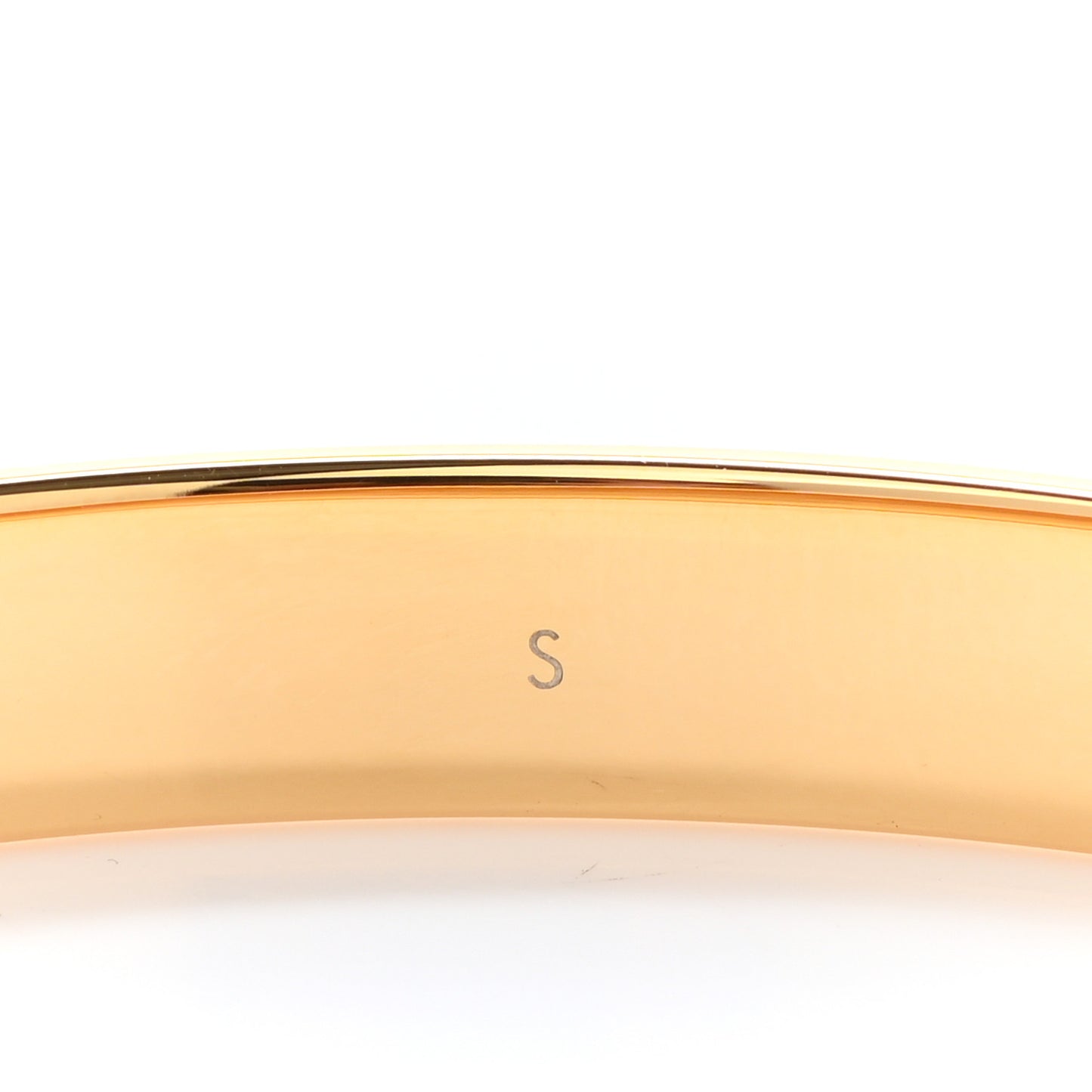 Brass Monogram Nanogram Cuff S Gold