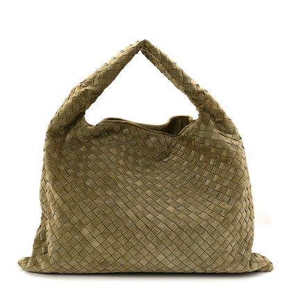 Bottega Veneta Suede Intrecciato Large Hop Mud 1 of 10