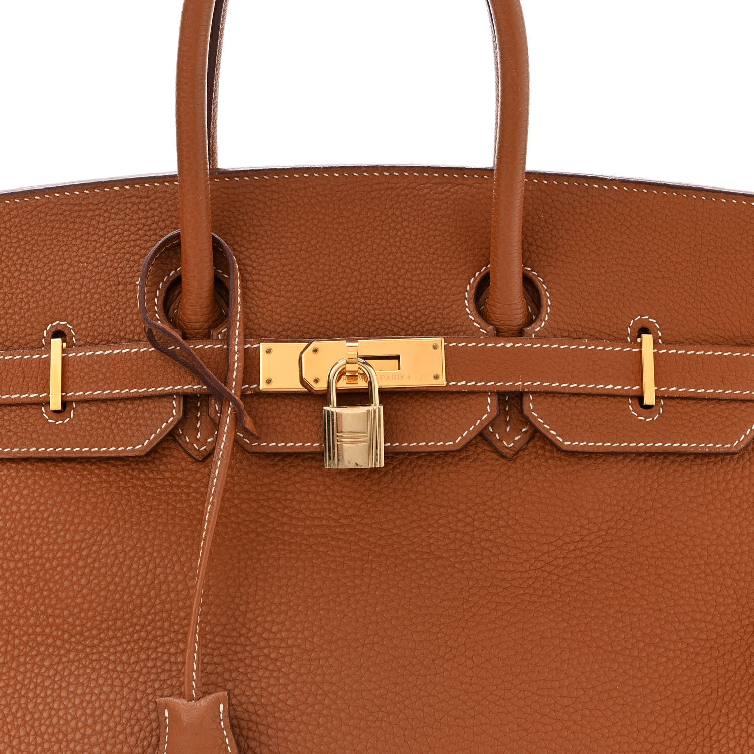 Hermes Taurillon Clemence Birkin 35 Gold 8 of 17