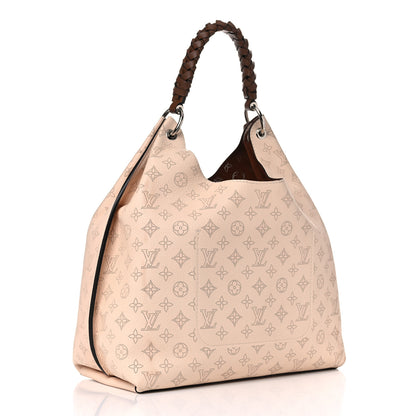 Louis Vuitton Mahina Carmel Hobo Creme 3 of 9