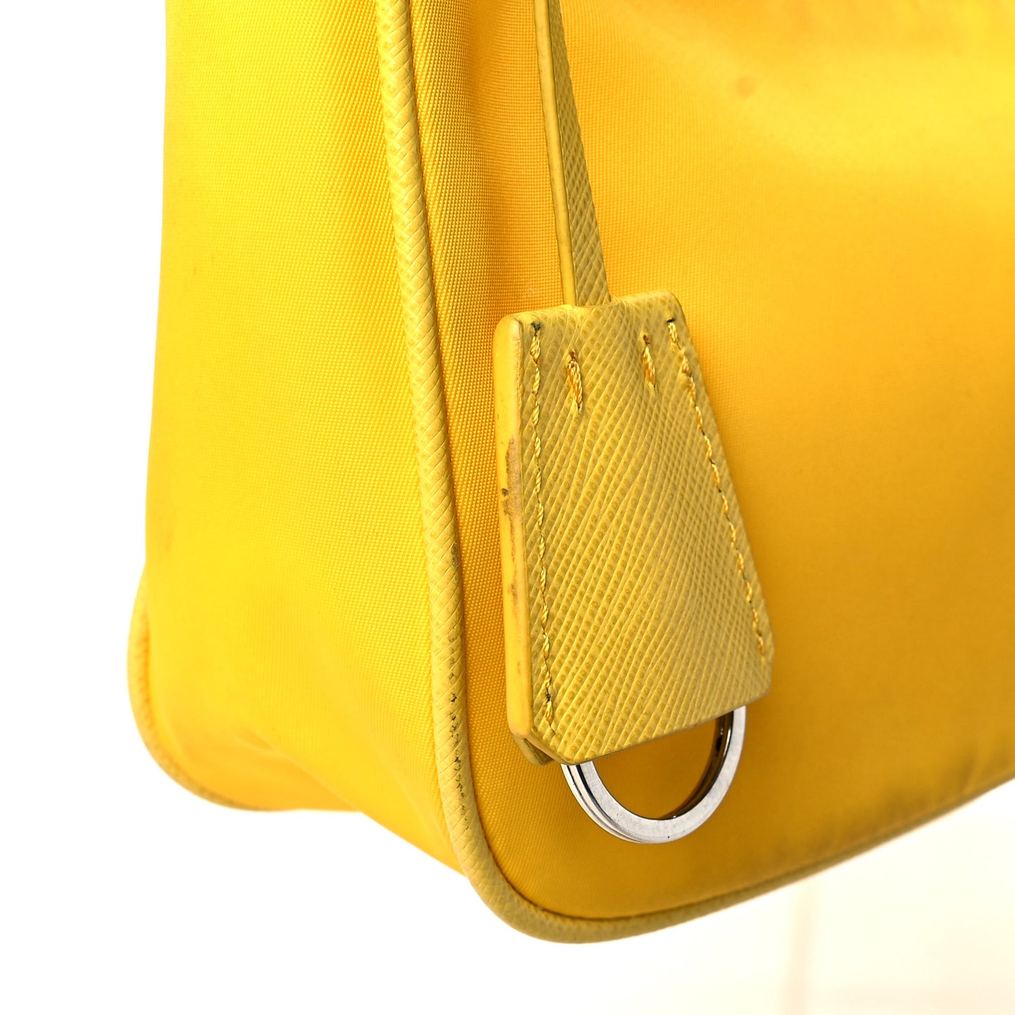 Tessuto Nylon Saffiano Re-Edition 2005 Shoulder Bag Giallo