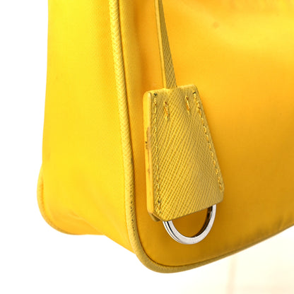Prada Tessuto Nylon Saffiano Re-Edition 2005 Shoulder Bag Giallo 14 of 18