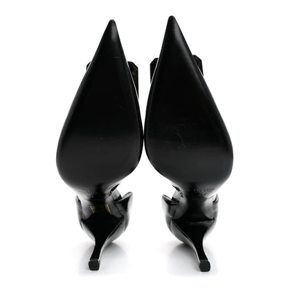 Prada Vernice Metal Pumps 37 Black 6 of 12