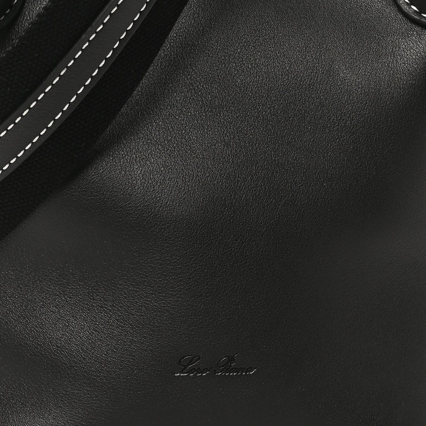 Smooth Calfskin Micro Bale Bag Black