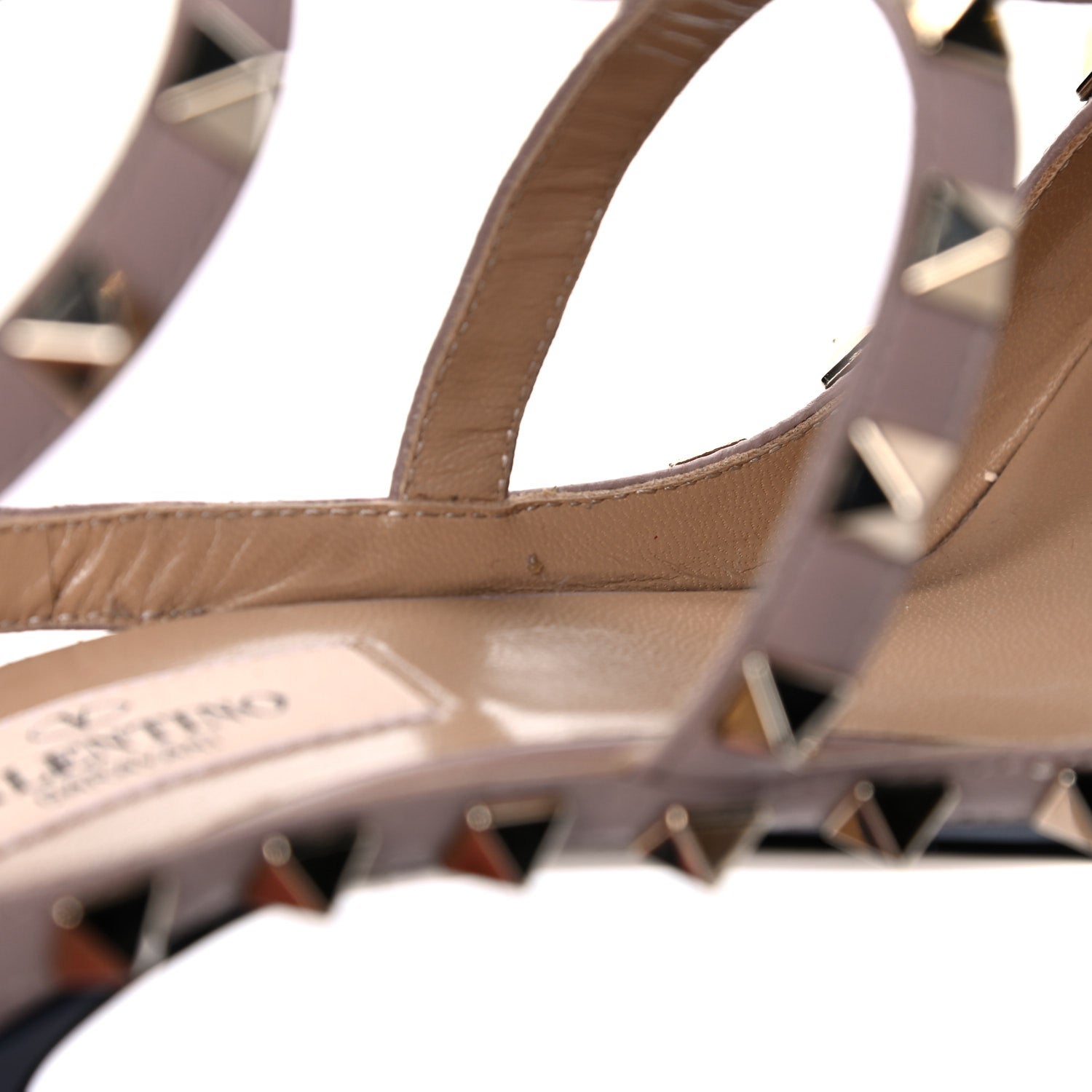 Valentino Garavani Nappa Rockstud Ankle Strap 100mm Pumps 36 Marine Poudre 13 of 14
