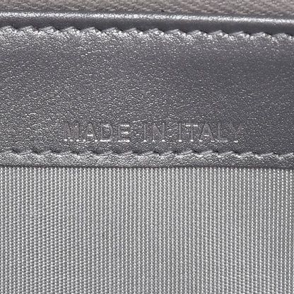 Chanel Metallic Caviar Quilted Small Boy Clutch With Chain Silver 8 of 10