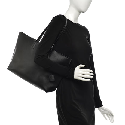 Saint Laurent Calfskin Large Shopping Tote Black 2 of 12
