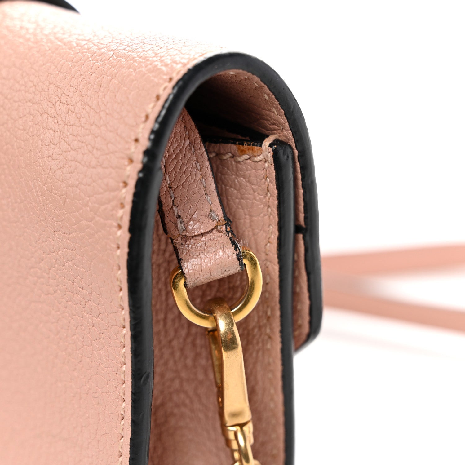 Miu Miu Goatskin Madras Soft Calfskin Crystal Pearl Embellished