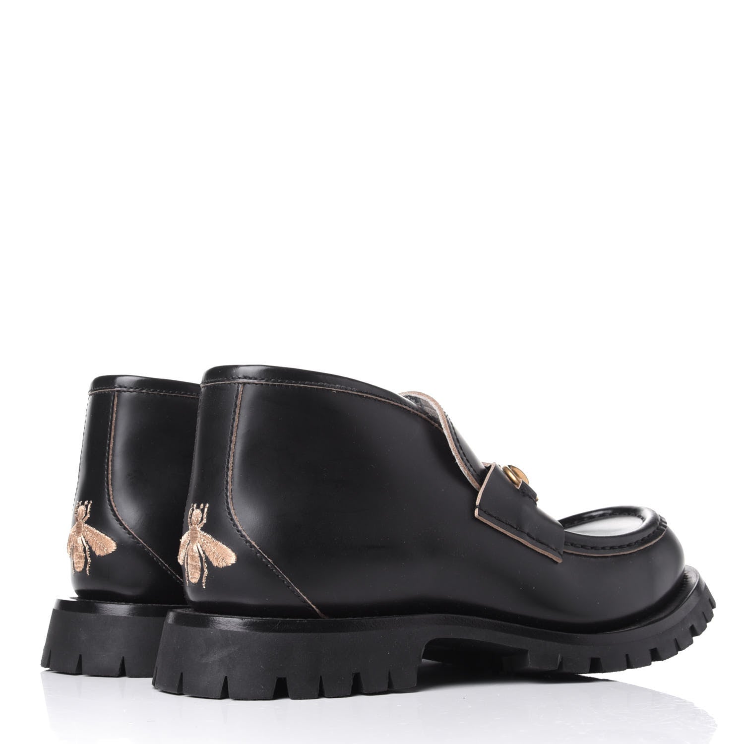 Gucci Cordovan Lux Mens Harald Horsebit Ankle Boots 8.5 Black 4 of 12