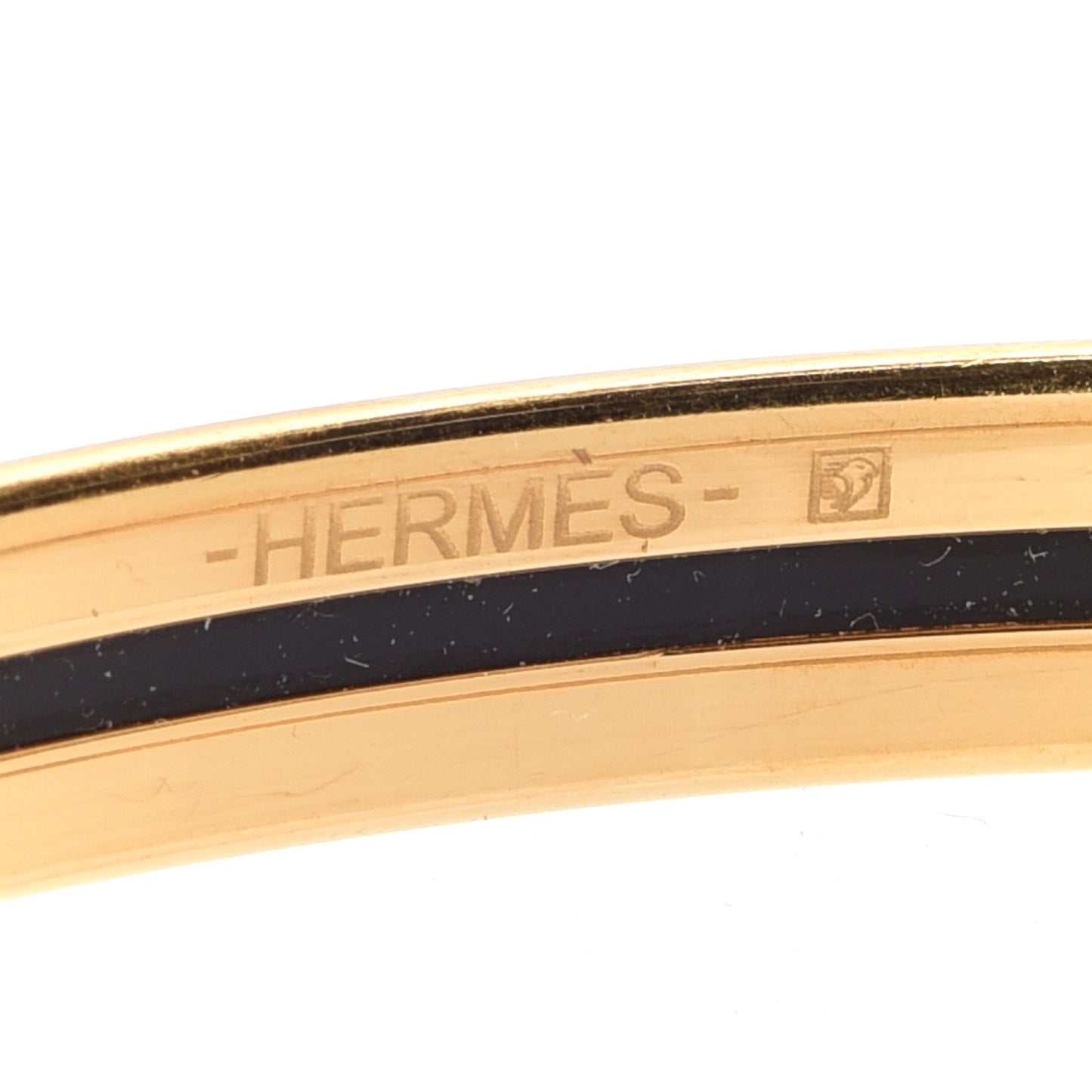 Enamel Extra Narrow Print Reactions en Chaines Bracelet 65 Or Black