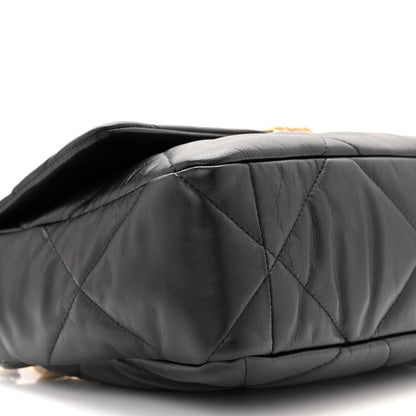 Chanel Lambskin Quilted Large Chanel 19 Flap Black 9 of 11