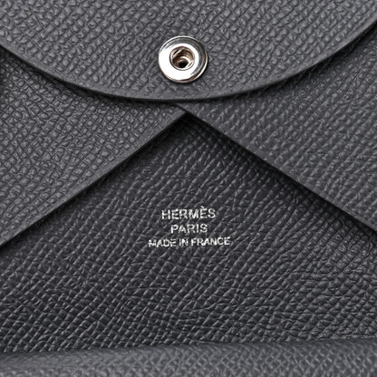Hermes Epsom Calvi Duo Card Case Ardoise 7 of 9