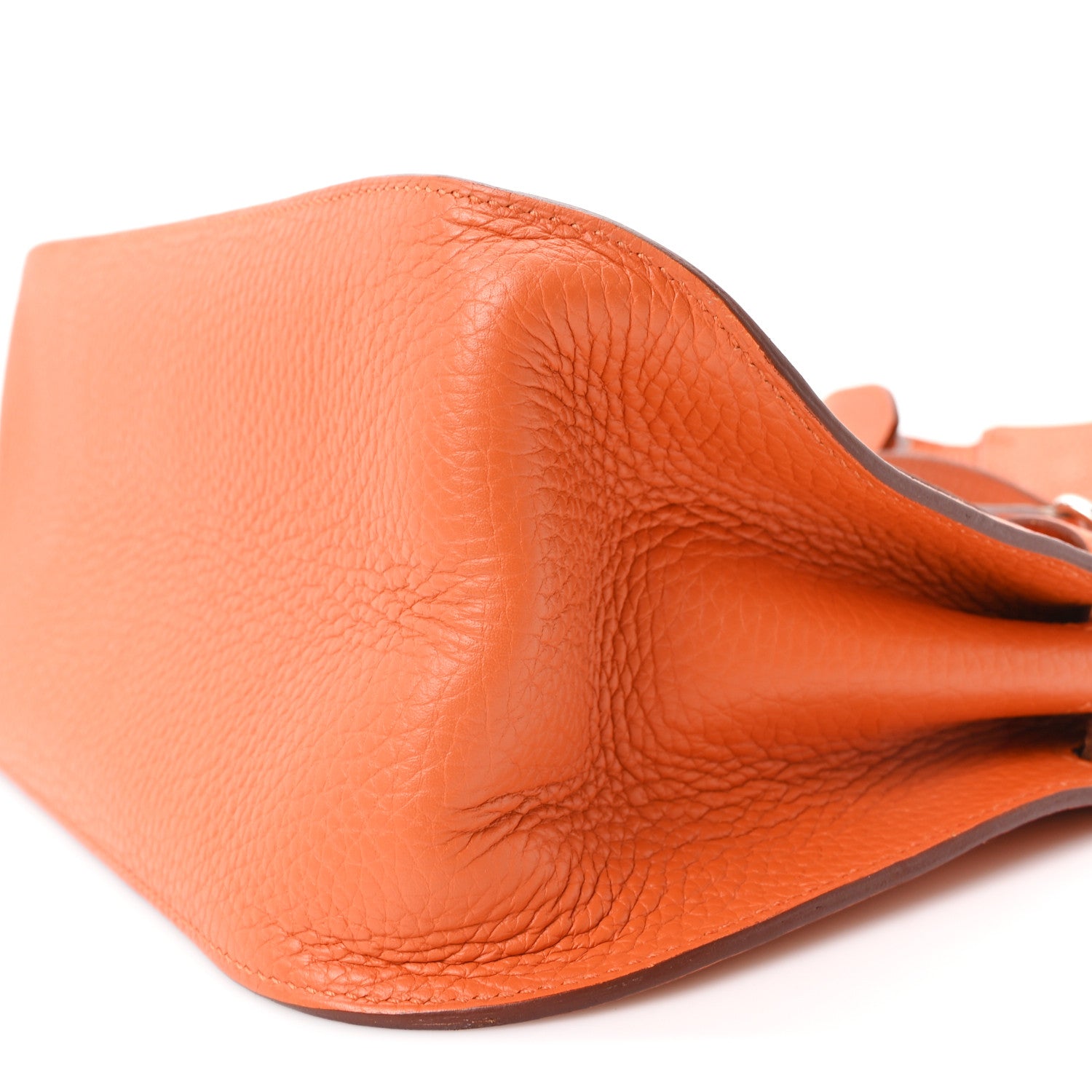 Hermes Taurillon Clemence Jypsiere 28 Orange 10 of 10
