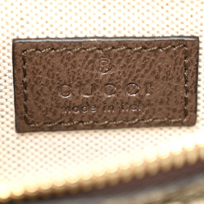 Gucci GG Supreme Monogram Textured Dollar Calfskin Blondie Belt Bag Beige Ebony New Acero 7 of 10