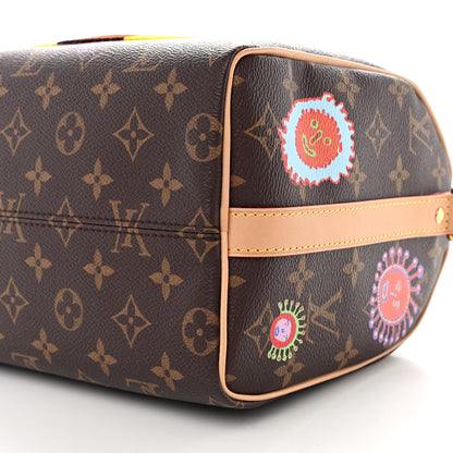 Louis Vuitton LV X YK Monogram Embroidered My Eternal Soul Speedy Bandouliere 25 Multicolor 9 of 11