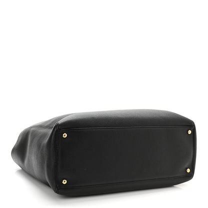 Chanel Calfskin Cerf Executive Shopper Tote Black 3 of 9