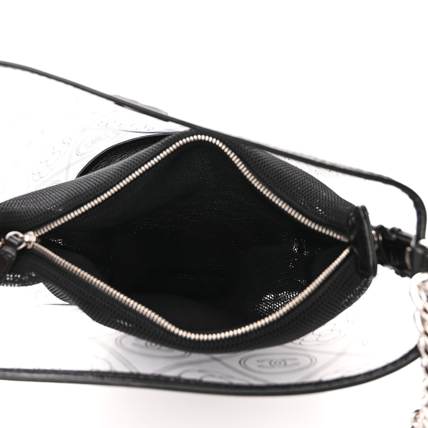 Chanel Crumpled Calfskin PVC Bucket Bag Black 6 of 11