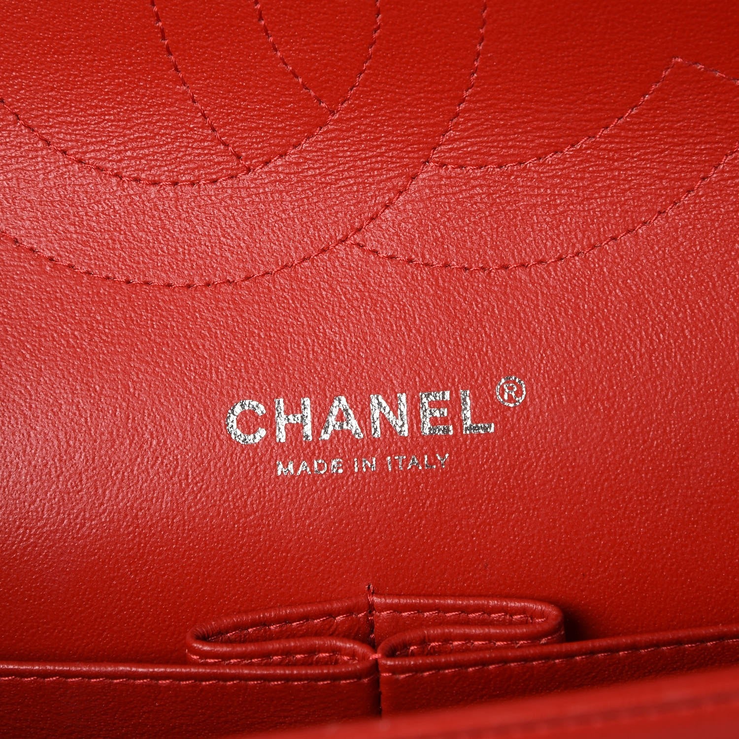 Chanel Lambskin Quilted Jumbo Double Flap Red 11 of 13