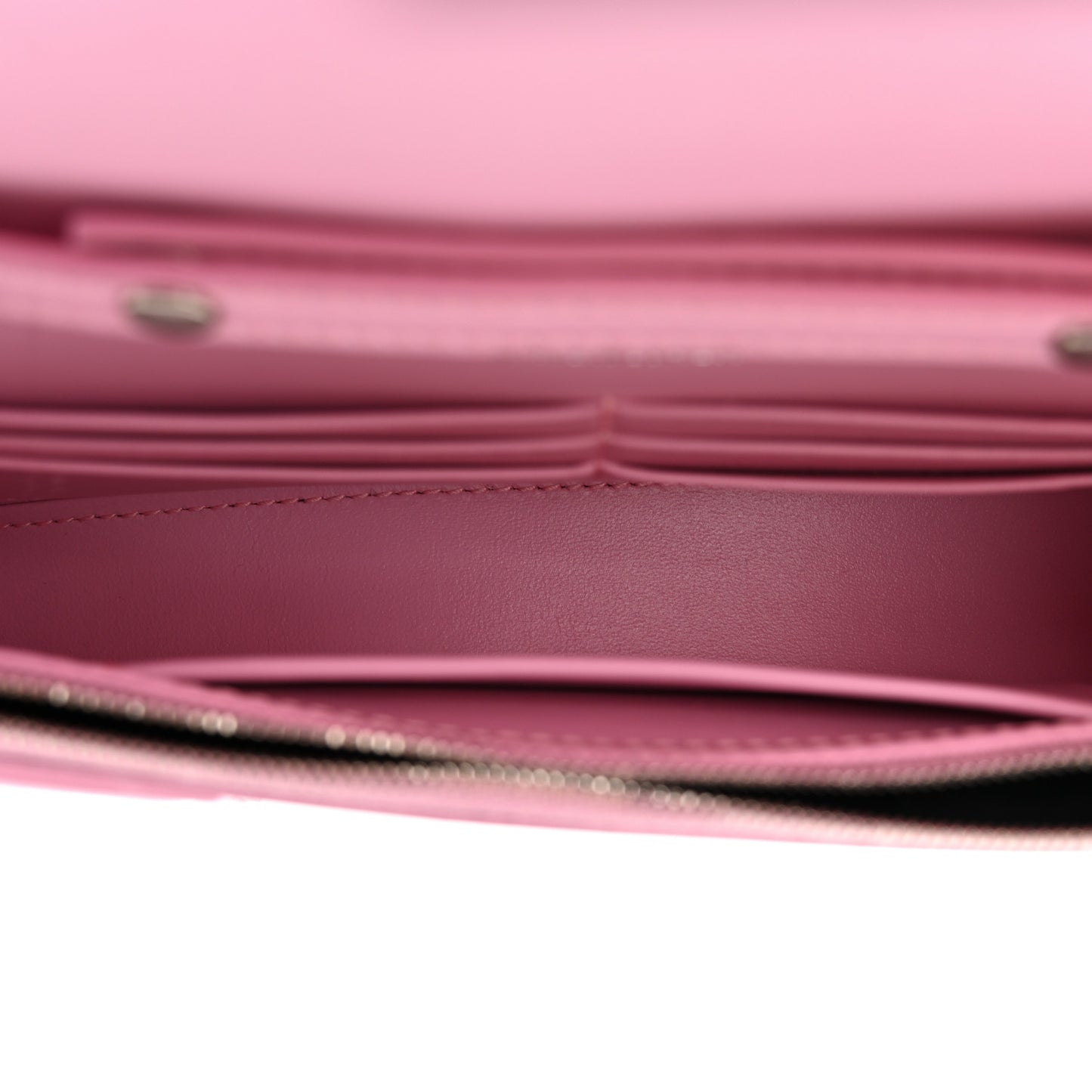 Shiny Box Calfskin Tonal B Hourglass Chain Bag Candy Pink