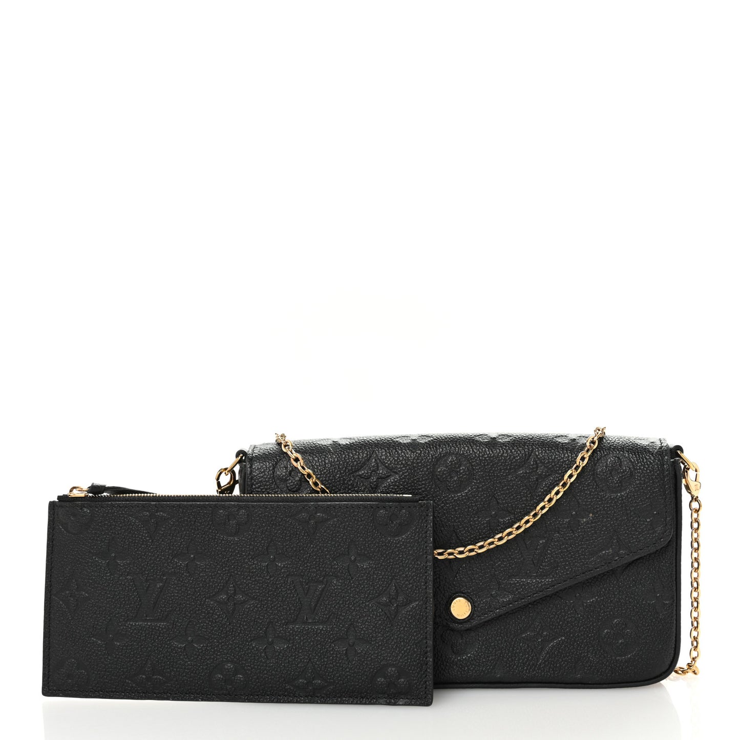 Empreinte Pochette Felicie Chain Wallet Black