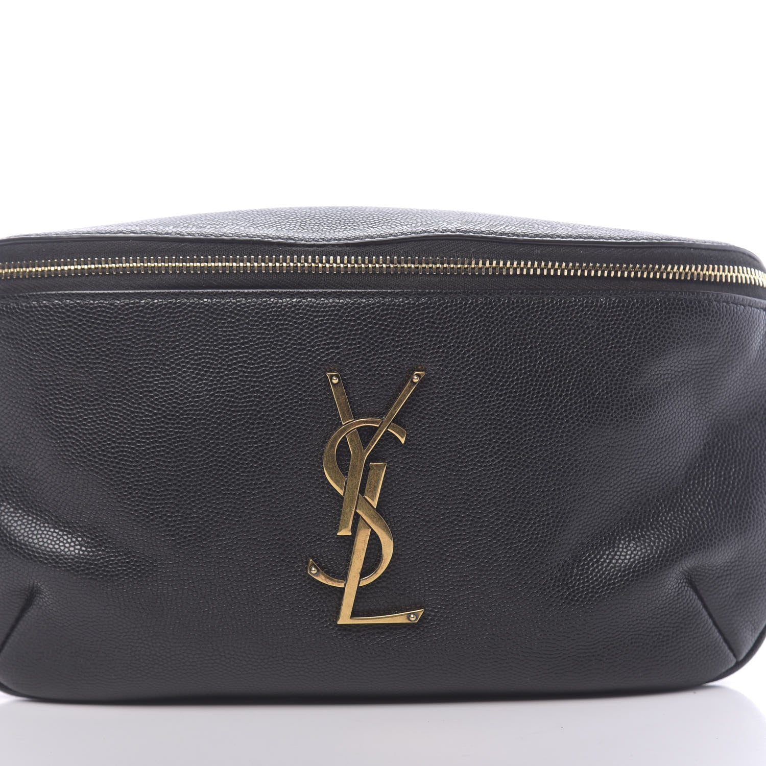 Saint Laurent Grain De Poudre Monogram Belt Bag Black 9 of 9