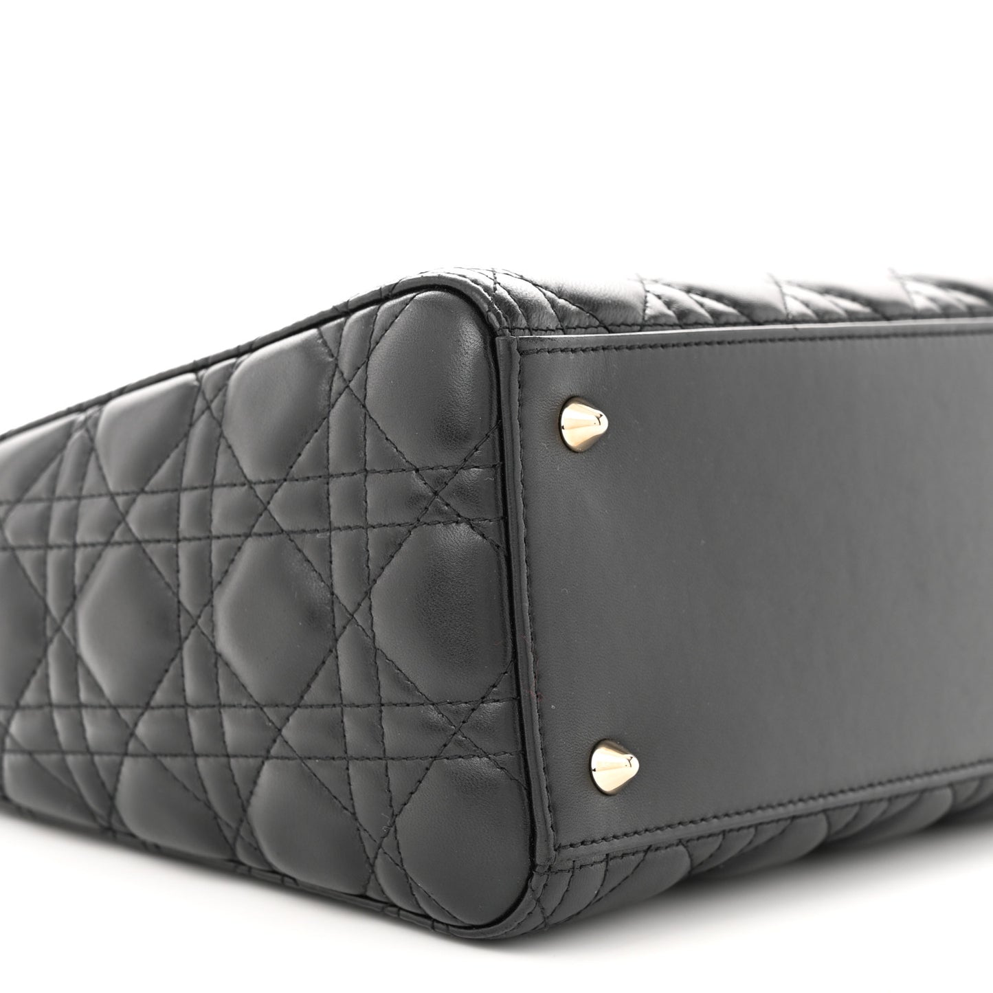 Lambskin Cannage Medium Lady Dior Black