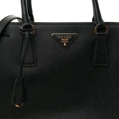 Prada Saffiano Lux Large Galleria Double Zip Tote Black 8 of 12