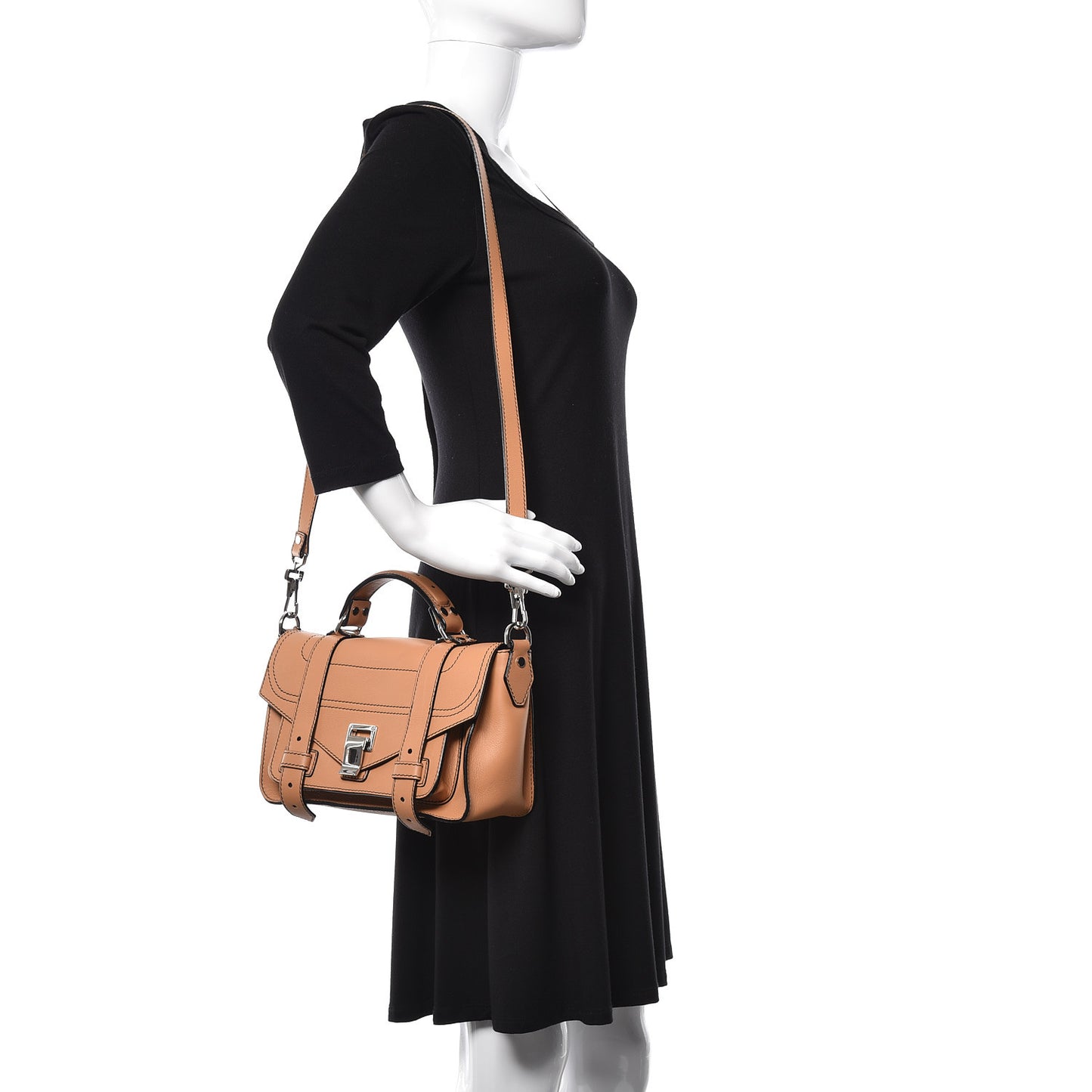 Grainy Calfskin Tiny PS1 Satchel
