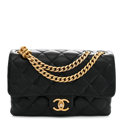 Chanel Lambskin Quilted Small Pillow Crush Flap Black 1 of 11