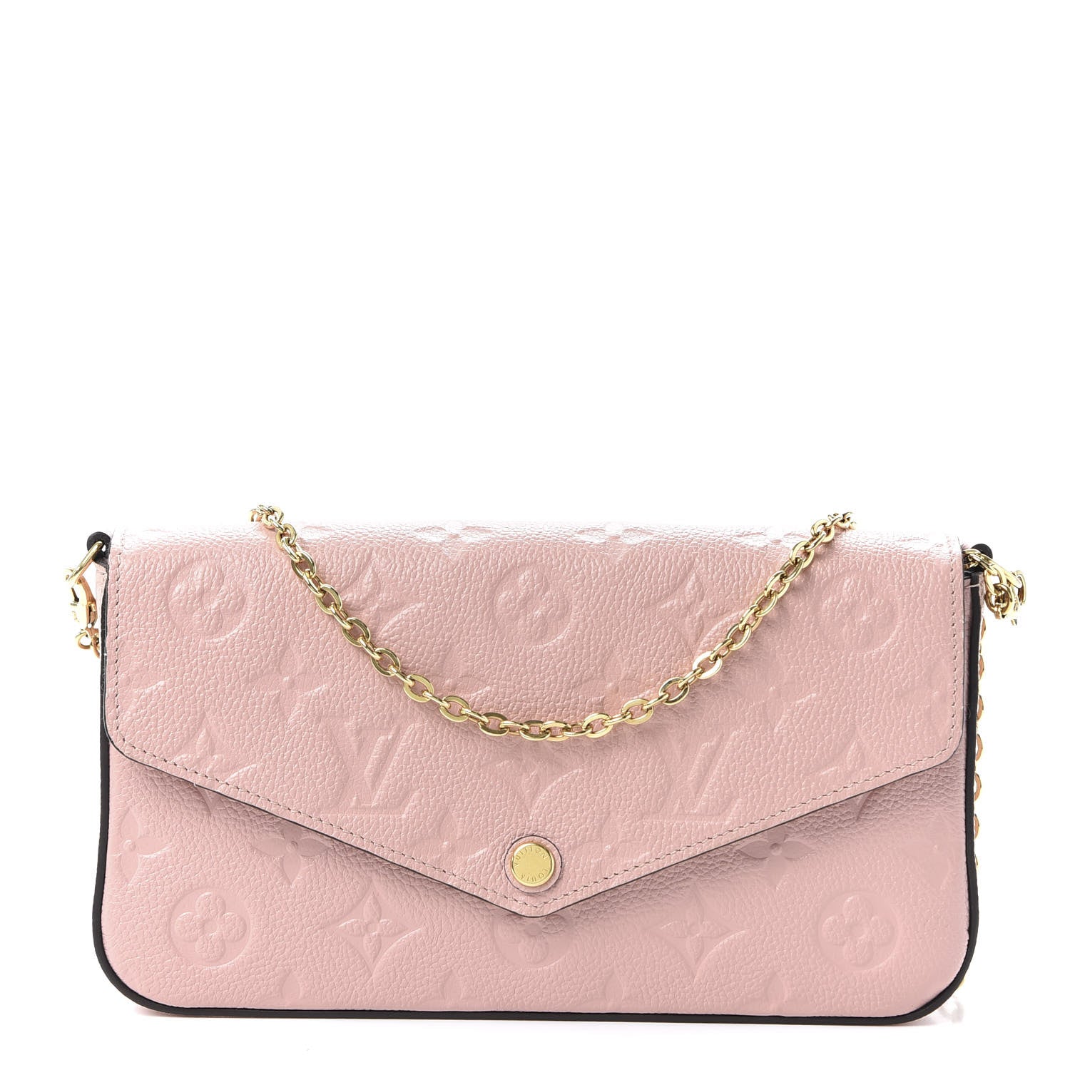 Louis Vuitton Empreinte Pochette Felicie Chain Wallet Rose Poudre 1 of 10
