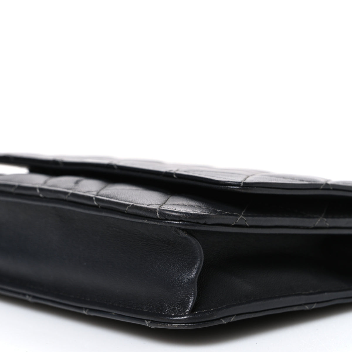 Chanel Lambskin Quilted Wallet On Chain WOC Black 11 of 11
