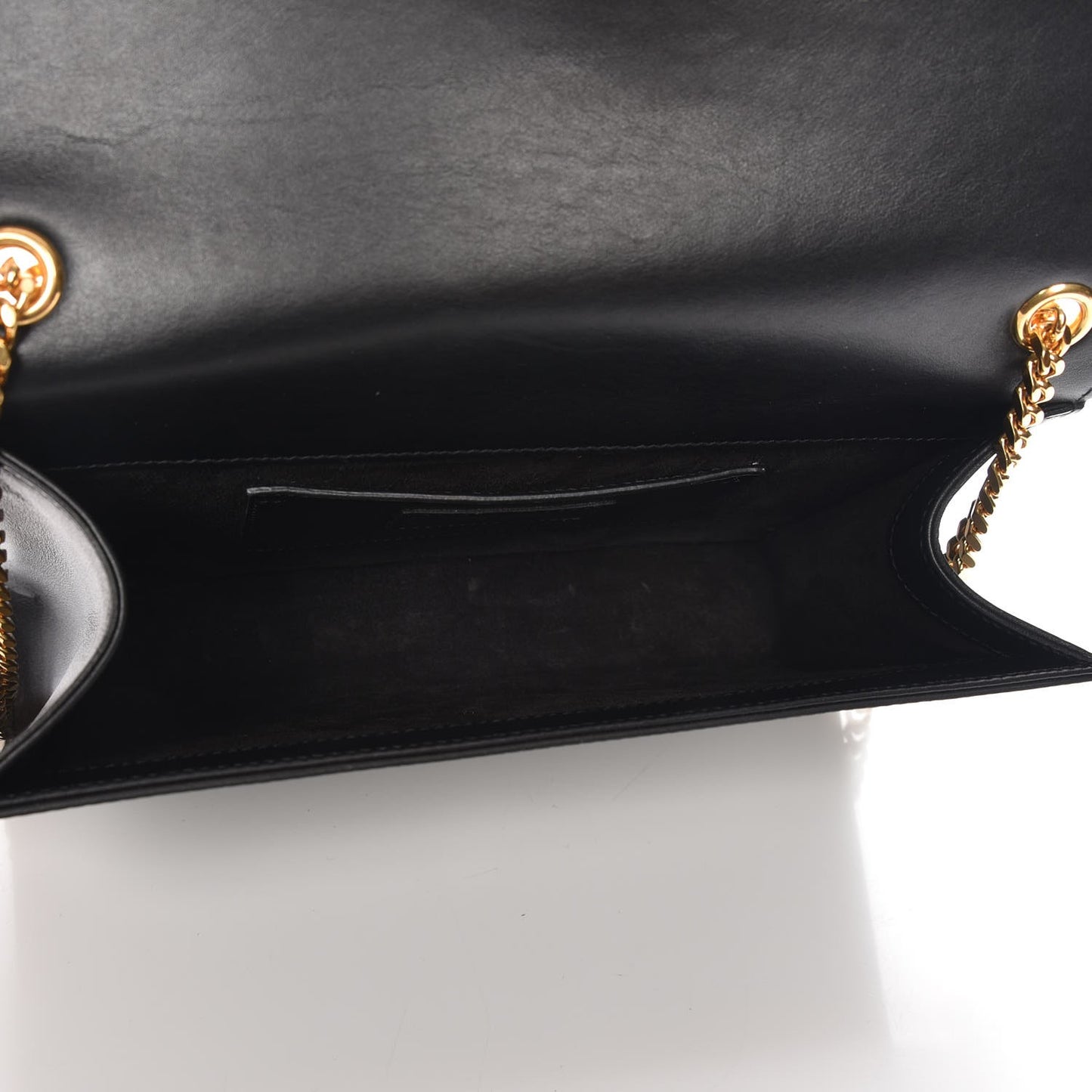 Smooth Calfskin Medium Classic Monogram Kate Tassel Satchel Black