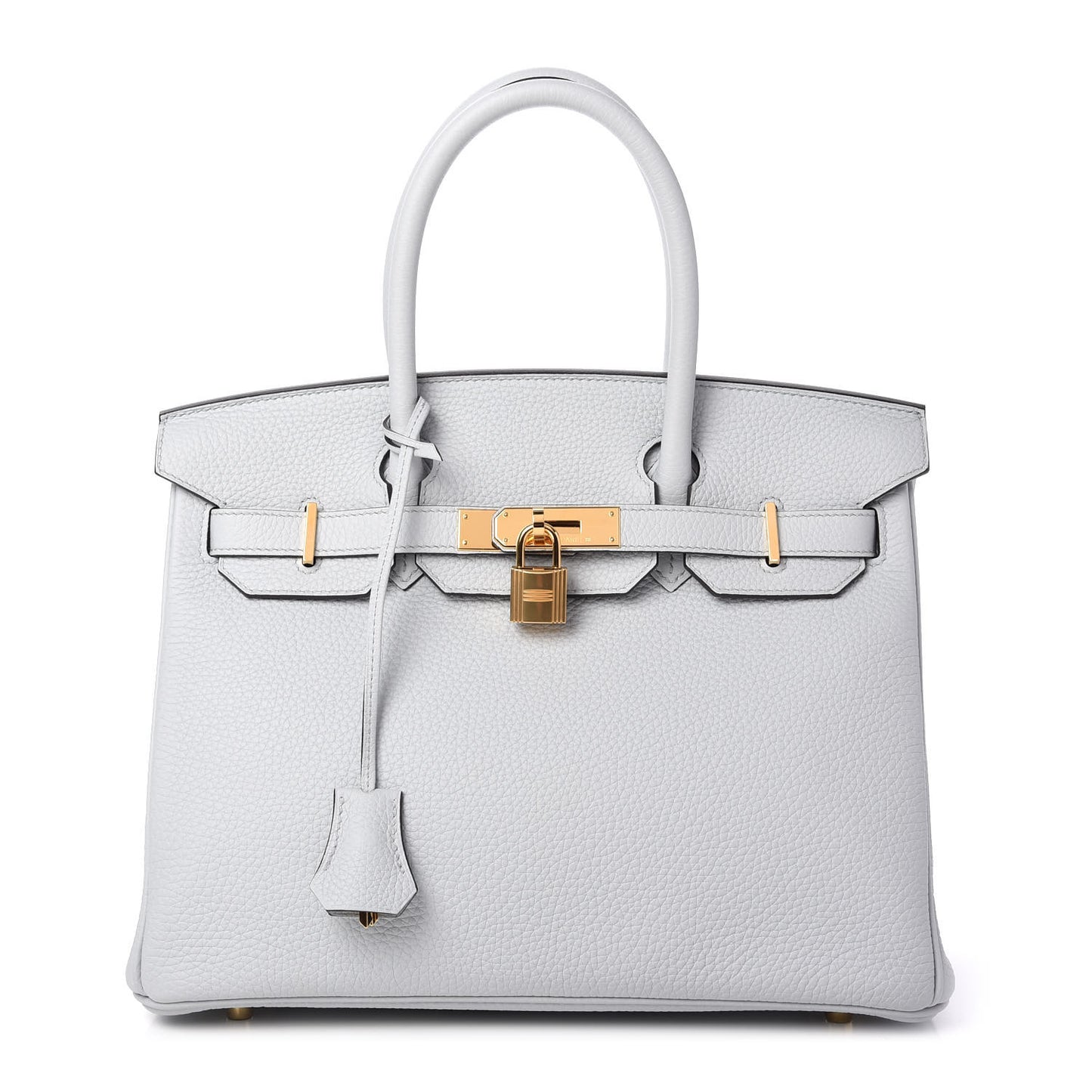 Taurillon Clemence Birkin 30 Bleu Pale