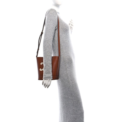 Celine Smooth Calfskin Small Cuir Triomphe Bucket Bag Tan 2 of 9