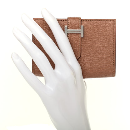 Hermes Chevre Mysore Bearn Card Holder Wallet Quebracho 2 of 9