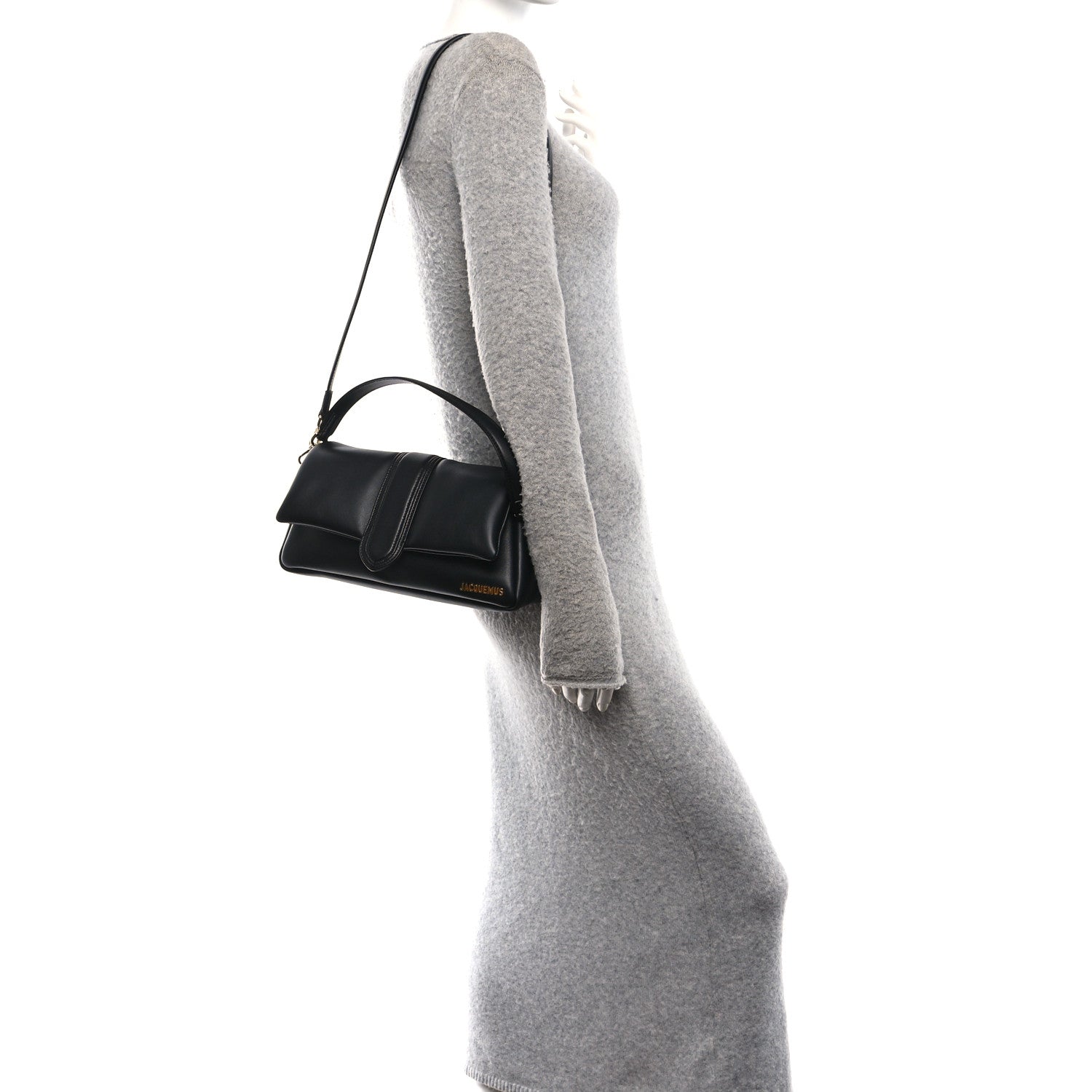 Jacquemus Padded Lambskin Le Bambimou Black 2 of 9