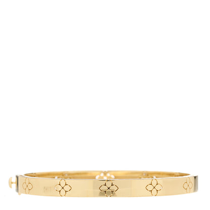 Roberto Coin 18K Yellow Gold Diamond Medium Love in Verona Bangle Bracelet 2 of 3